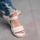 Женские сандалии Fashion Tubby 3635 41 размер 26 см Бежевый