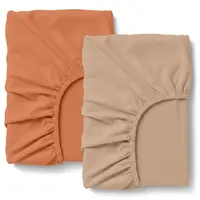 Набор простыни на резинке в детскую кроватку 60х120 фланель CLAY NUDE