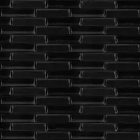 3D панель самоклеющаяся кладка 700х770х7мм Черная (038) SW-00000303