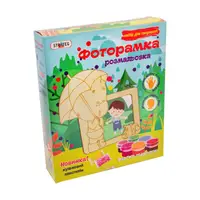 Набор для творчества Strateg Фоторамка-раскраска из дерева Малыш (8010)