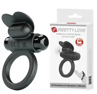 Эрекционное кольцо с вибрацией Pretty Love Vibrant penis ring - DEBONAIRE