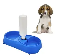Миска для котов и собак с автоматической поилкой Pet Feeder · Кормушка для домашних животных 2 в 1
