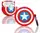 Чехол для AirPods 3 - (Капитан Америка) Captain America (3D), силиконовый