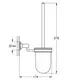 Туалетний йоржик у комплекті Grohe Essentials Authentic (40658001)