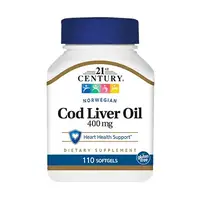 Жирные кислоты 21st Century Norwegian Cod Liver Oil, 110 капсул