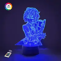 3D ночник "Дазай Осаму 2" (УВЕЛИЧЕННОЕ ИЗОБРАЖЕНИЕ)+ сетевой адаптер + батарейки 3DTOYSLAMP