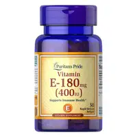 Витамины и минералы Puritan's Pride Vitamin  E 400 IU (180 mg), 50 капсул