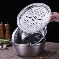 Терка с миской и дуршлагом Frico FRU-288 3 предмета