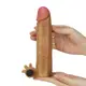 Насадка с вибрацией Add 2" Vibrating Silicone Extender Brown