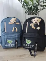 ШКОЛЬНЫЙ РЮКЗАЧЕК ДЛЯ ДЕВОЧКИ С МЕДВЕЖОНКОМ И ЗМЕЙКАМИ