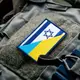 Набор шевронов 2 шт с липучкой Флаг Израиля и Украины 5х8 см вышитый патч Украины и Израиль
