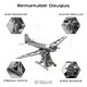 Коллекционная модель-конструктор Metal Time Remarkable Douglas механический самолет DC-3 MT057