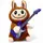 Мягкая музыкальная игрушка-повторюшка "Лабубу", 18 см (коричневый)