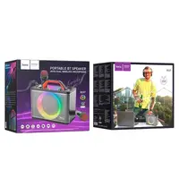 Акустика-караоке HOCO Jenny dual mic бездротовий karaoke BT speaker BS57 |BT5.0, TWS/USB/TF/AUX, 25W|