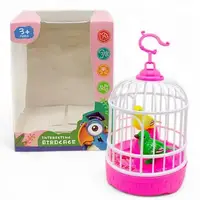 Игрушка на батарейках "Птички в клетке" (розовый), вид 4