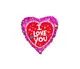 Шарик фольгированный "I love you"