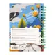 Блокнот для записей на спирале в клетку А6 YES 7 БЦ Ukrainian notebook 152027 64 листа