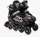 Роликовые коньки Best Roller 94-23 L колеса PU светятся (размер 39-43). Black (193051)