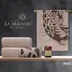 Подарочный набор полотенец La Maison + ароматическая свеча Tigle Kahve