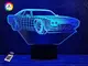 3D ночник "Автомобиль 29" (УВЕЛИЧЕННОЕ ИЗОБРАЖЕНИЕ) + пульт ДУ + сетевой адаптер +батарейки (3ААА)  3DTOYSLAMP
