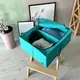 Короб для хранения вещей со съемной перегородкой 50*41*18 см ORGANIZE (лазурь)
