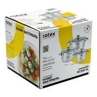 Набір каструль 6 предметів Lamezia Rotex RС305-6L Lamezia