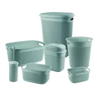 Набір для ванної кімнати Ucsan plastik Drop Design M-3029 7 предметів