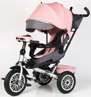 Дитячий велосипед 3-х колісний BestTrike Perfetto 8066 поворотне сидіння фара музична. Pink (169847)