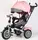 Детский велосипед 3-х колесный BestTrike Perfetto 8066 поворотное сиденье фара музыкальная. Pink (169847)