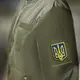 Набор шевронов 2 шт с липучкой Герб Трезубец Украины 6х8 см синий вышитый патч нашивка