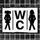 Табличка металлическая WC 26х18,5 см (MET_20J019_WH)
