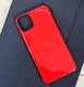 Силиконовый чехол для iPhone 11 Pro Max - Глянец с рамкой под металл, Красный