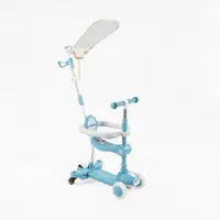 Самокат 5 в 1 "Forever", многофункциональный, с бортиком Skyper. Blue (169228)