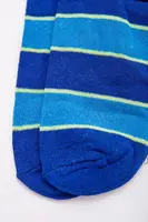 Жіночі короткі шкарпетки, в синьо-блакитну смужку, 131R137093