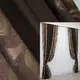 Комбинированные (2шт.1,6х2,7м) шторы из ткани лён. Цвет коричневый с венге. Код 016дк (738-291-738ш) 10-728