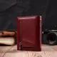 Женский кожаный кошелек для карт купюр и монет ST Leather 19492 Бордовый