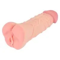 Мастурбатор-насадка 2 IN 1 Nature Skin Extension + Masturbator (Вагіна)