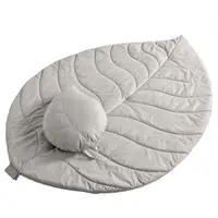 Набор FLORA Коврик и подушка TM IDEIA 100х150 см + 38х50 см св.сірий