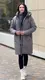 Куртка пуховик женская зимняя серая П963 54