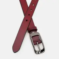 Жіночий ремінь шкіряний Borsa Leather CV1ZK-015bo-bordo