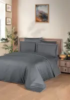 Сімейна Постільна Білизна La Romano Premium Satin 300TC Lucca Grey 160х220см (2 шт)