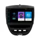 Штатная магнитола Lesko для Citroen C1 I Рестайлинг 2008-2012 экран 10" 1/16Gb/ Wi-Fi GPS Optima