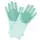Господарські силіконові рукавички для прибирання і миття посуду Silicone Magic Gloves Зелений
