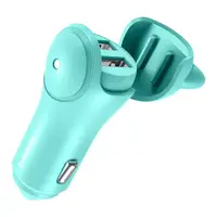 АЗУ Baseus Adorkable Cute Cat 2USB 3A, Green (CCALL-DM06)