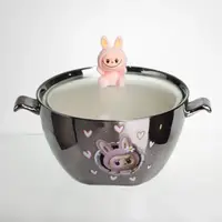 Бульонница фарфоровая Labubu с крышкой и ручками 800 мл FM-34C