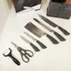 Набор кухонных ножей Edenberg EB-11098 из 12 предметов на стойке Gray