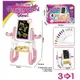 Мольберт детский Drawing Board Glow двусторонний, мел, маркеры, магниты. Pink (143269)