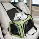 Сумка переноска для кошек и собак 42x28x28 см CosmoPet CP-47 Green