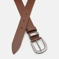 Жіночий ремінь шкіряний Borsa Leather 110s1genw148-l.brown