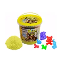 Кинетический песок Strateg Magic Sand желтый с ароматом банана в ведре 1 кг (372-12)